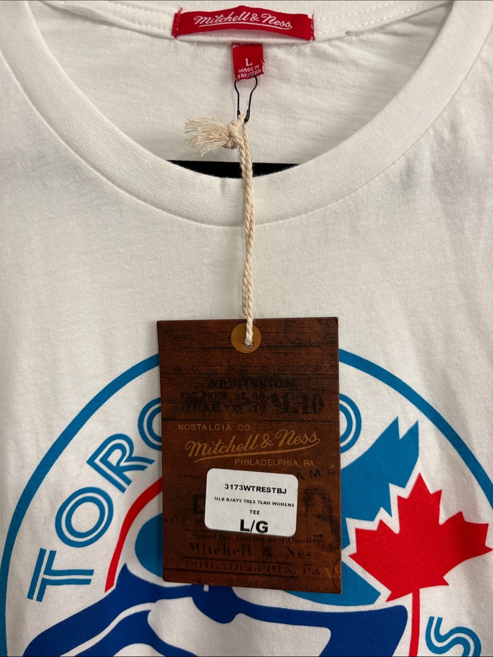 BNWT Mitchell & Ness Women’s MLB Toronto Blue Jays graphic t-shirt size L - Picture 4 of 4